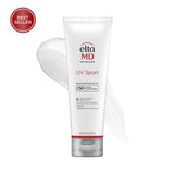 EltaMD UV Sport Broad-Spectrum SPF 50 with a texture swatch