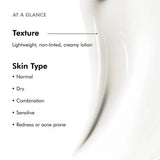 Texture and suitable skin types for SkinCeuticals Clear Daily Soothing UV Defense Sunscreen SPF 50
