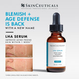 Before and after results using SkinCeuticals LHA Serum